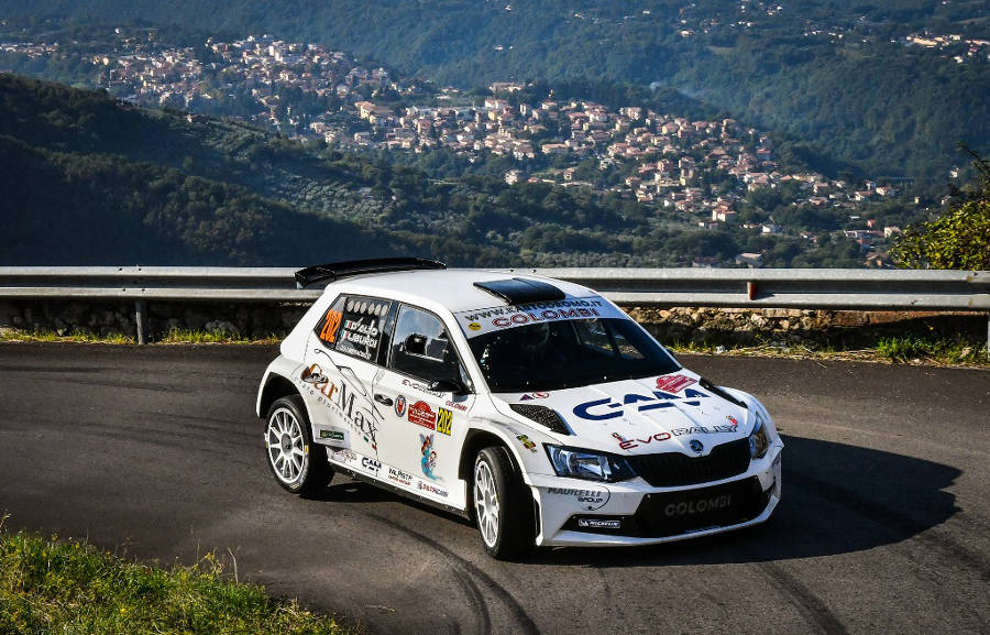 Gianluca D’Alto e Mirko Liburdi in azione al 4° Rally di Roma Capitale (foto di L. D'Angelo)