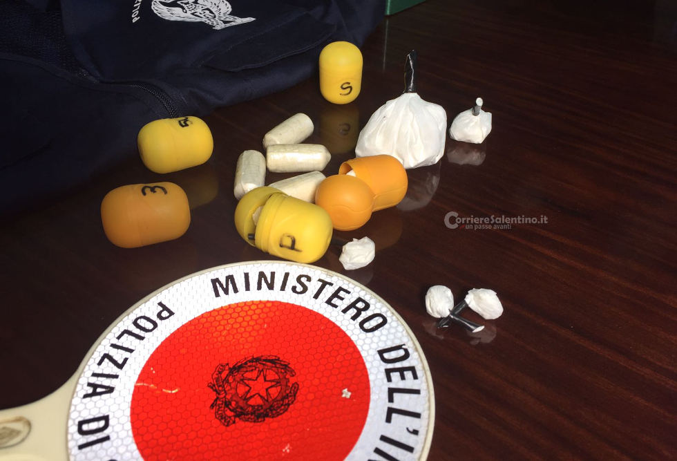 Cocaina nascosta nella cassaforte all'interno di ovetti di plastica, arrestato leccese