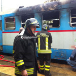 Carrozza di un treno va a fuoco a San Donato, tanta paura - Corriere Salentino