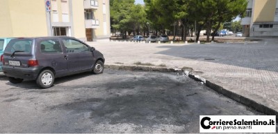 auto bruciata via verona