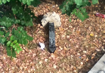 Colonna statua divelta