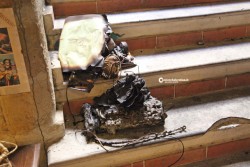 Laboratorio di cartapesta in fiamme nel centro di Lecce - Corriere Salentino