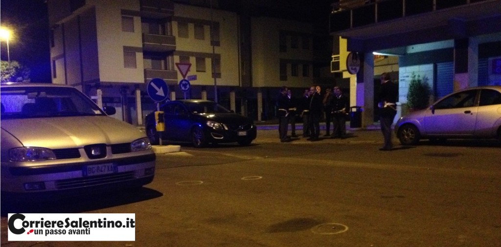 La polizia sul posto delle pistolettate
