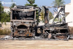 Bucano la rete, poi incendiano tir e rimorchio: fiamme dolose nel sud Salento - Corriere Salentino