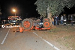Tragico incidente: si ribalta trattore, muore 30enne - Corriere Salentino