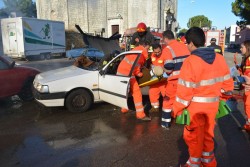 Esercitazione dei Vigili del Fuoco e dei volontari di Protezione Civile a Caprarica - Corriere Salentino