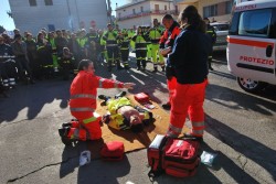 Esercitazione dei Vigili del Fuoco e dei volontari di Protezione Civile a Caprarica - Corriere Salentino