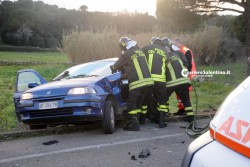 Rocambolesco incidente allo svincolo per Presicce, due feriti - Corriere Salentino