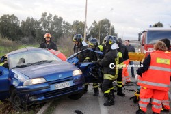 Rocambolesco incidente allo svincolo per Presicce, due feriti - Corriere Salentino