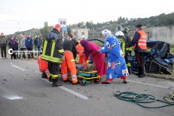 Rocambolesco incidente allo svincolo per Presicce, due feriti - Corriere Salentino