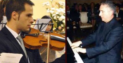 Il violinista Davide Greco e il pianista Carlo Scorrano