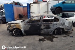 Ritorsione dopo il blitz antimafia? Incendiata l'auto del comandante dei carabinieri - Corriere Salentino