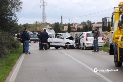 Tremendo schianto frontale sulla Casarano-Ruffano: tre feriti in ospedale - Corriere Salentino