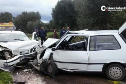 Tremendo schianto frontale sulla Casarano-Ruffano: tre feriti in ospedale - Corriere Salentino