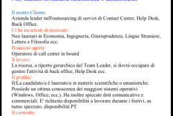 Se anche l’Università promuove i call center - Corriere Salentino