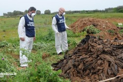 Ruspe al lavoro, spuntano altri rifiuti nella zona di Scorrano - Corriere Salentino