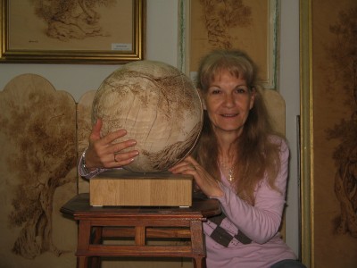 L'artista Silvana Bissoli 