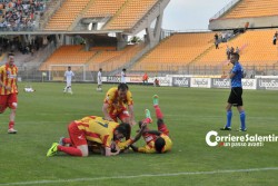 Vittoria al cardiopalma per i giallorossi, col Pontedera vittoria "di rigore" - Corriere Salentino