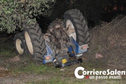 Trattore si ribalta e schiaccia il conducente: 64enne muore sul colpo - Corriere Salentino