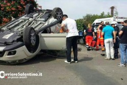 Incidente a Nardò, famiglia in ospedale - Corriere Salentino