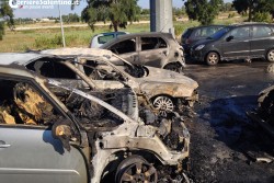 Auto in fiamme nel parcheggio del Citymoda, paura a Lecce - Corriere Salentino