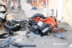 Si ribalta con l'auto, poi disintegra scooter: 50enne in ospedale con "codice rosso" - Corriere Salentino