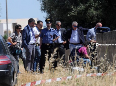       Gli investigatori sul posto 