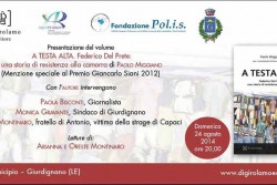 Giurdignano: domenica 24 agosto presentazione del libro “A testa alta" di Paolo Miggiano - Corriere Salentino