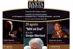 "Baxta Festival": tutto pronto per il Festival del Teatro Antico, dal 25 agosto a Vaste di Poggiardo - Corriere Salentino