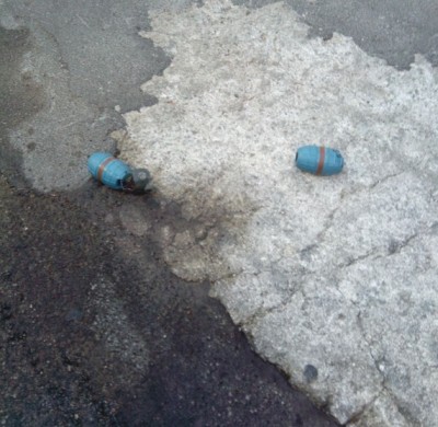 Gli ordigni rinvenuti sotto l'auto