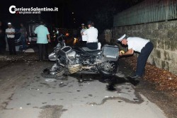 Con la moto contro un muro, muore centauro - Corriere Salentino