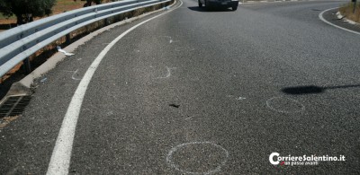 I segni dei rilievi sull'asfalto