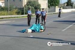 Travolta in sella alla bicicletta, anziana muore sul colpo - Corriere Salentino