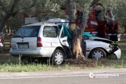 Fuori strada con l'auto, si schianta contro un albero: muore artigiano 69enne - Corriere Salentino