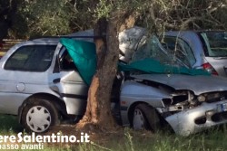 Fuori strada con l'auto, si schianta contro un albero: muore artigiano 69enne - Corriere Salentino