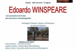"Incontro d'Autore": Edoardo Winspeare ospite a Gagliano del Capo - Corriere Salentino