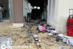 Raid con pistola e molotov in un negozio di detersivi: sparano ed appiccano incendio in pieno giorno - Corriere Salentino