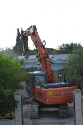 La ruspa in azione nella giornata di oggi