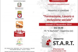 "Formazione, Lavoro e Inclusione Sociale": prosegue il progetto Start, ultimo Convegno a Copertino - Corriere Salentino
