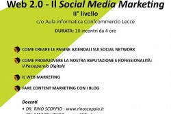 Aperte le iscrizioni per il II° livello del corso “Web 2.0: il Social Media Marketing” - Corriere Salentino