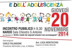 "Giornata dell’Infanzia": Incontro Pubblico a Nardò sui diritti e tutele dei minori non accompagnati - Corriere Salentino