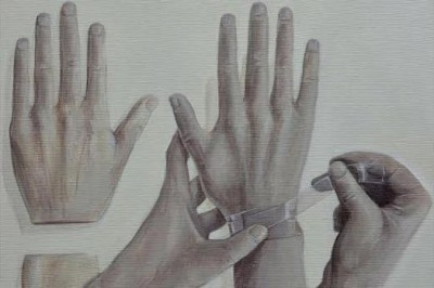 "Mani" - Acrilico su Tela 30x40 - Alessandra Polimeno