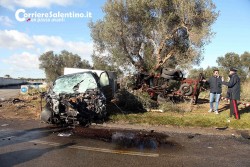 Schianto fatale sulla circonvallazione di Veglie: un morto ed un ferito grave - Corriere Salentino