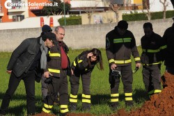 Ruspe al lavoro nel sito indicato dal pentito. Il procuratore Cillo rassicura: “Non ci sono rifiuti” - Corriere Salentino