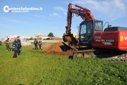 Ruspe al lavoro nel sito indicato dal pentito. Il procuratore Cillo rassicura: “Non ci sono rifiuti” - Corriere Salentino