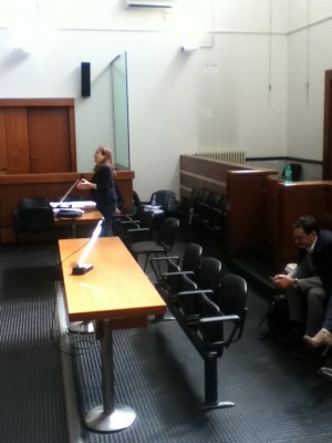 L'avvocato Gabriella Mastrolia in aula