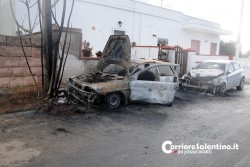 Notte “rovente” ad Alliste e Racale, incendiate tre vetture - Corriere Salentino