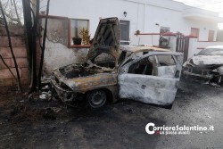 Notte “rovente” ad Alliste e Racale, incendiate tre vetture - Corriere Salentino