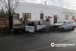 Notte “rovente” ad Alliste e Racale, incendiate tre vetture - Corriere Salentino