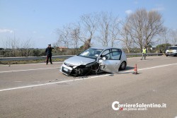 Schianto frontale sulla 274, cinque feriti: grave una disabile - Corriere Salentino